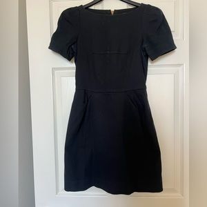 Louis Vuitton Uniformes Little Black Dress Back Golden Zipper Size XS